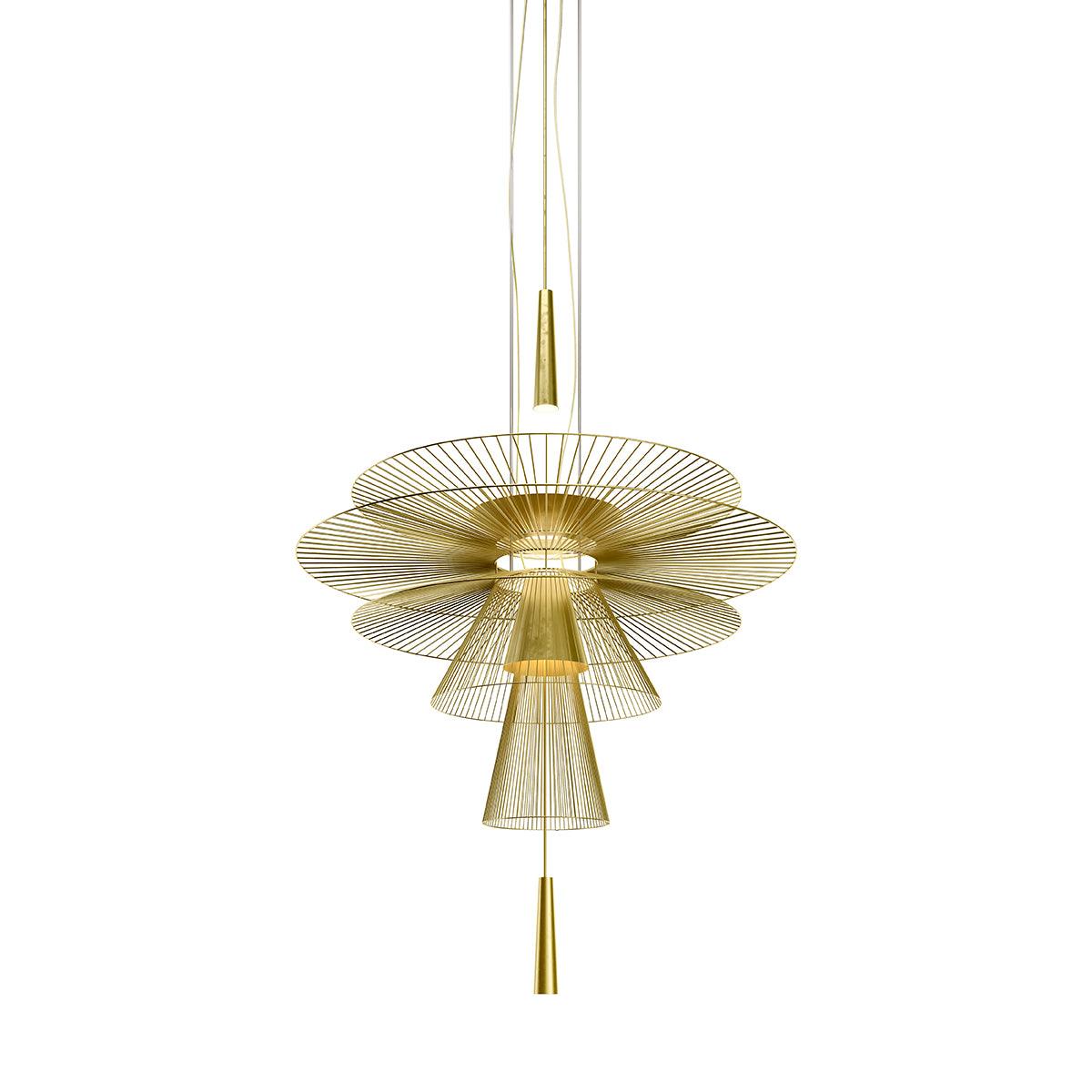 Candelabru Sculptural cu Cadru din Sârmă Stratificată, Centru de Atenție modern Bold