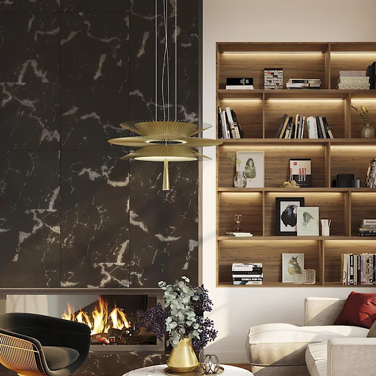 Candelabru Sculptural cu Cadru din Sârmă Stratificată, Centru de Atenție modern Bold