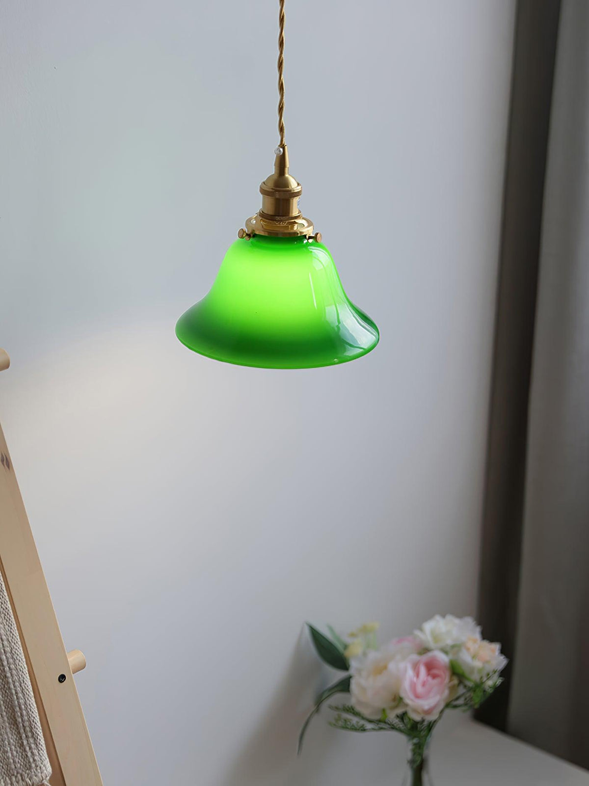 Jovanth lampă suspendată retro din alamă