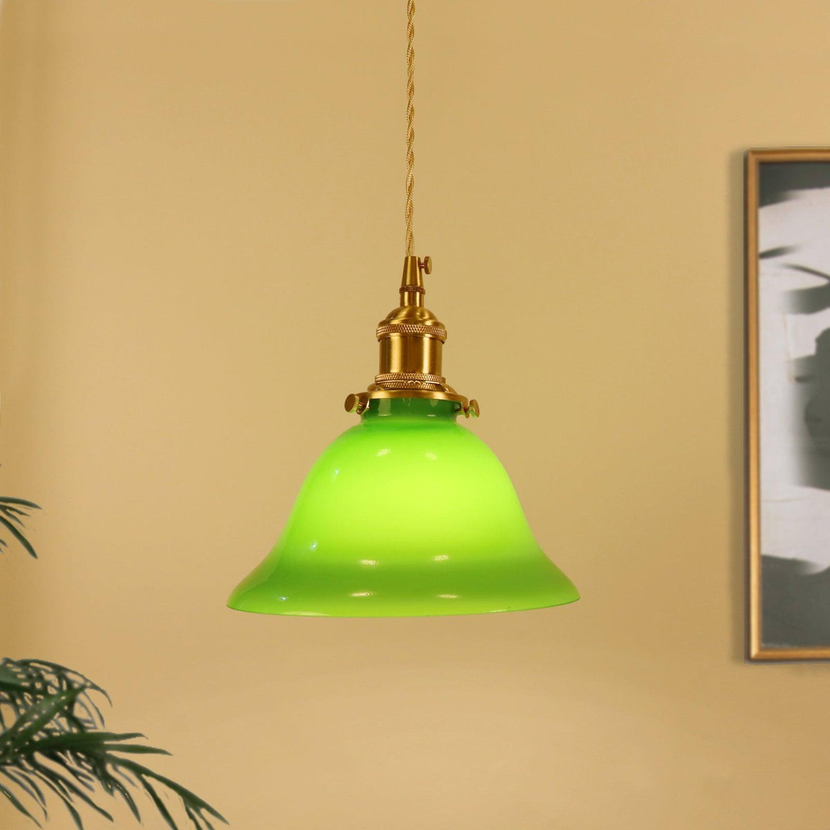 Jovanth lampă suspendată retro din alamă