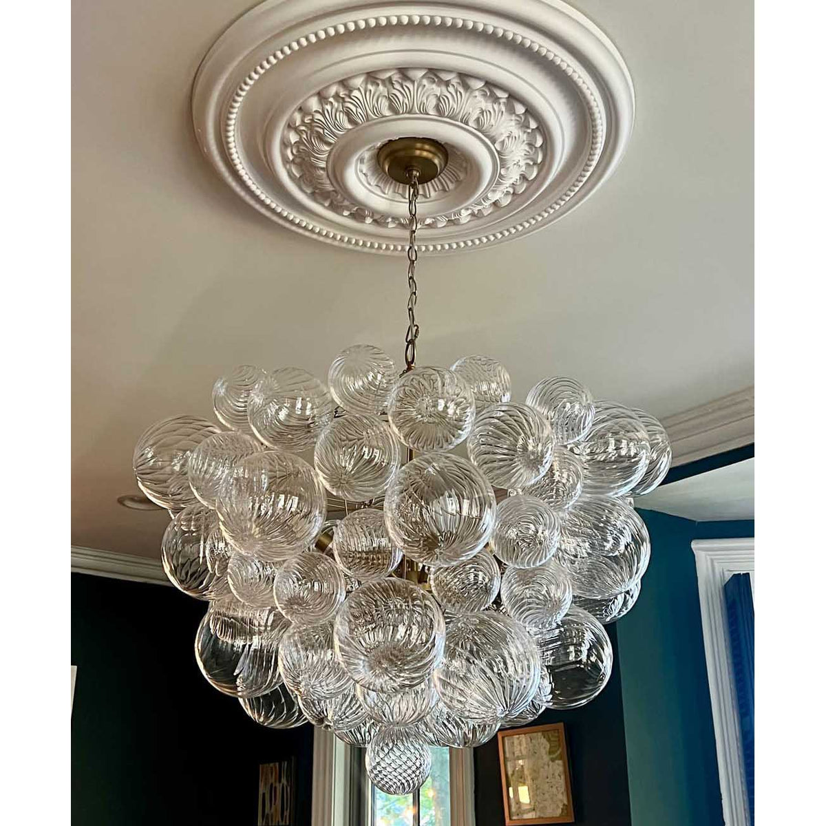 Ben candelabru Bile de sticlă Bubble modern