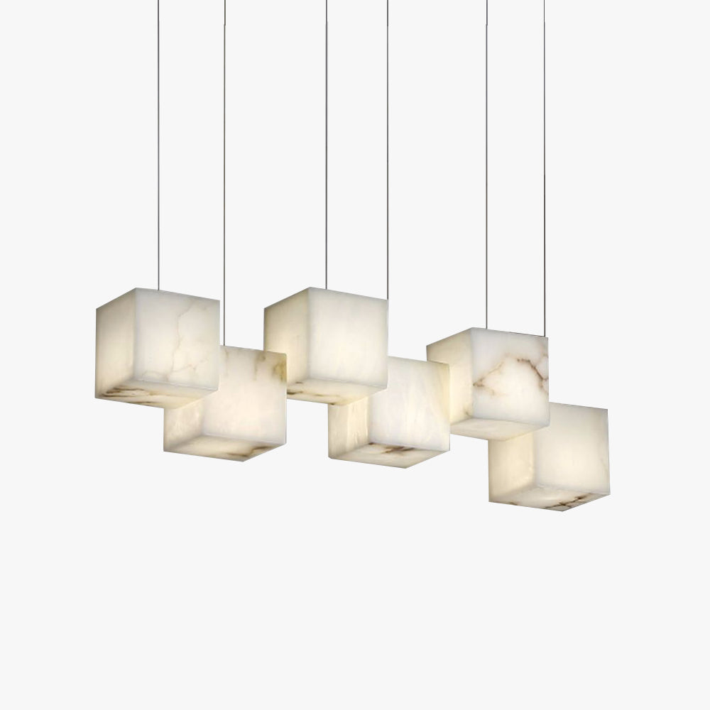 Avi lampă suspendată LED modernă cu Abajur din alabastru, Geometrică Reglabilă, pentru Bucătărie, alb, 8 Stiluri