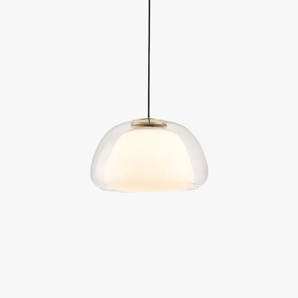 Valentina lampă suspendată din sticlă și metal, modernă, LED, pentru living