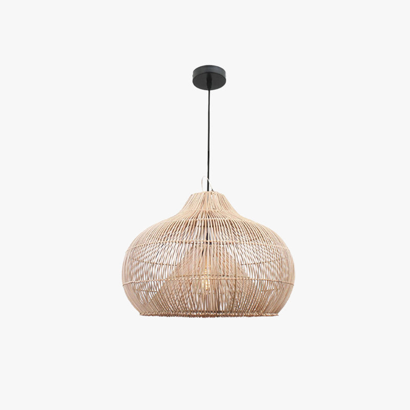 Muto Vintage Handmade ratan lampă suspendată living