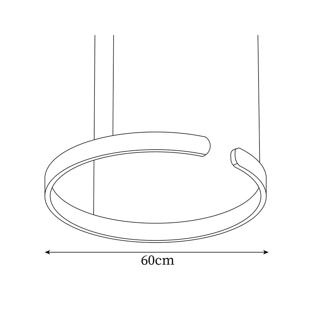 Ringe lampă suspendată