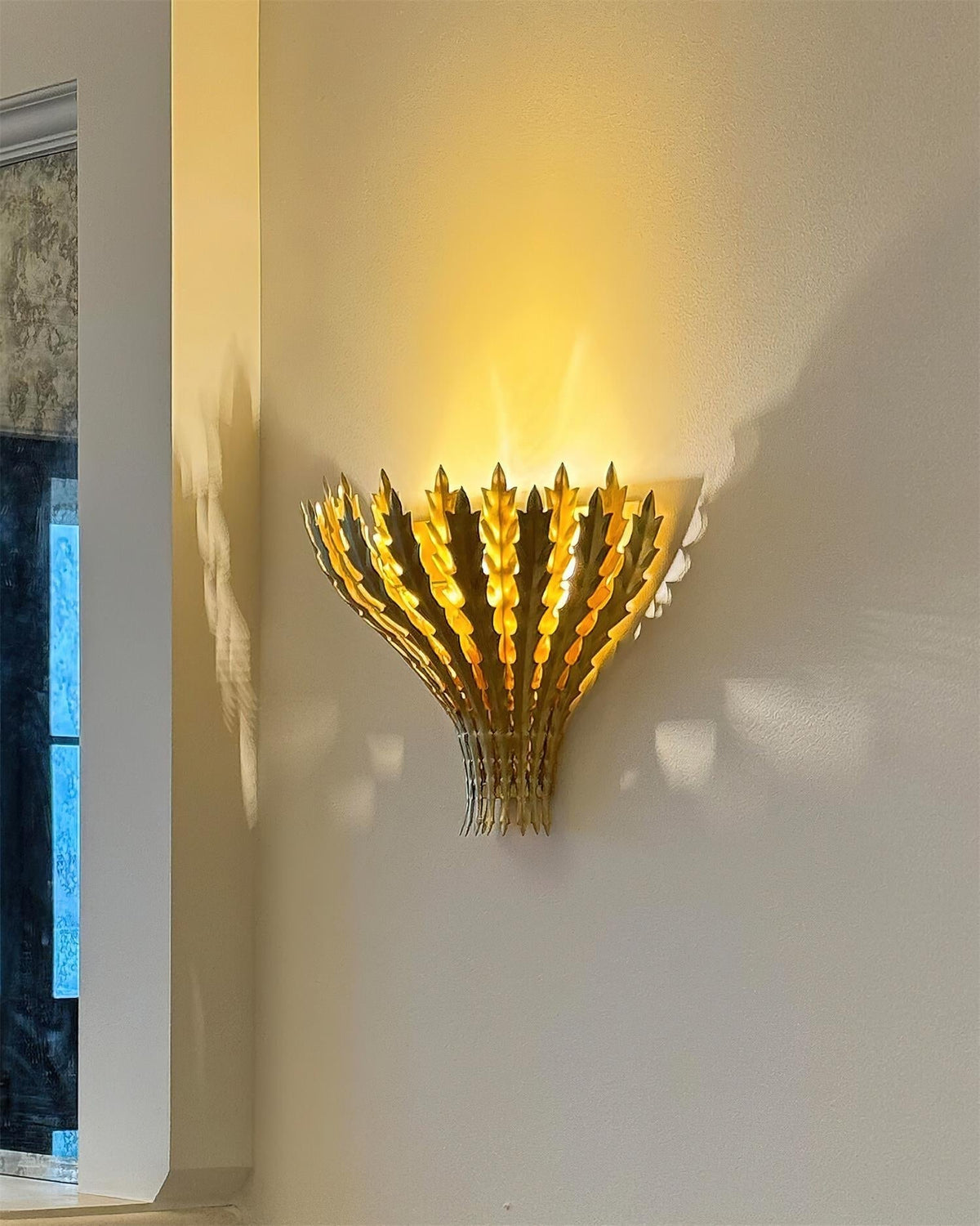 Hampton aplică de perete țesută manual cu motiv frunze elegante