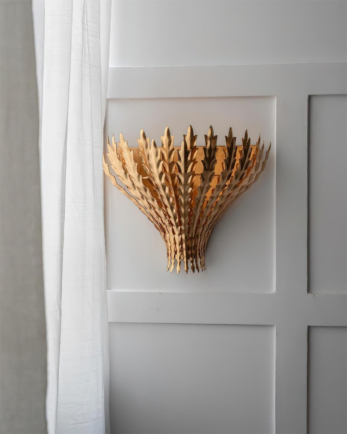 Hampton aplică de perete țesută manual cu motiv frunze elegante