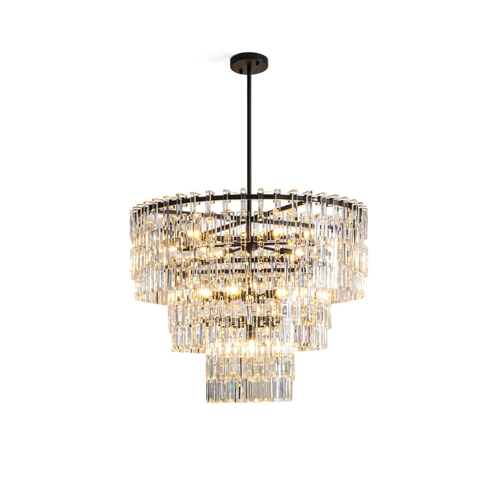 Elyelira candelabru din cristal, geometric