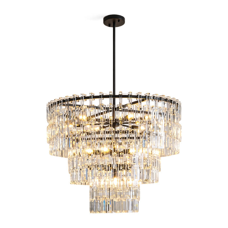 Elyelira candelabru din cristal, geometric