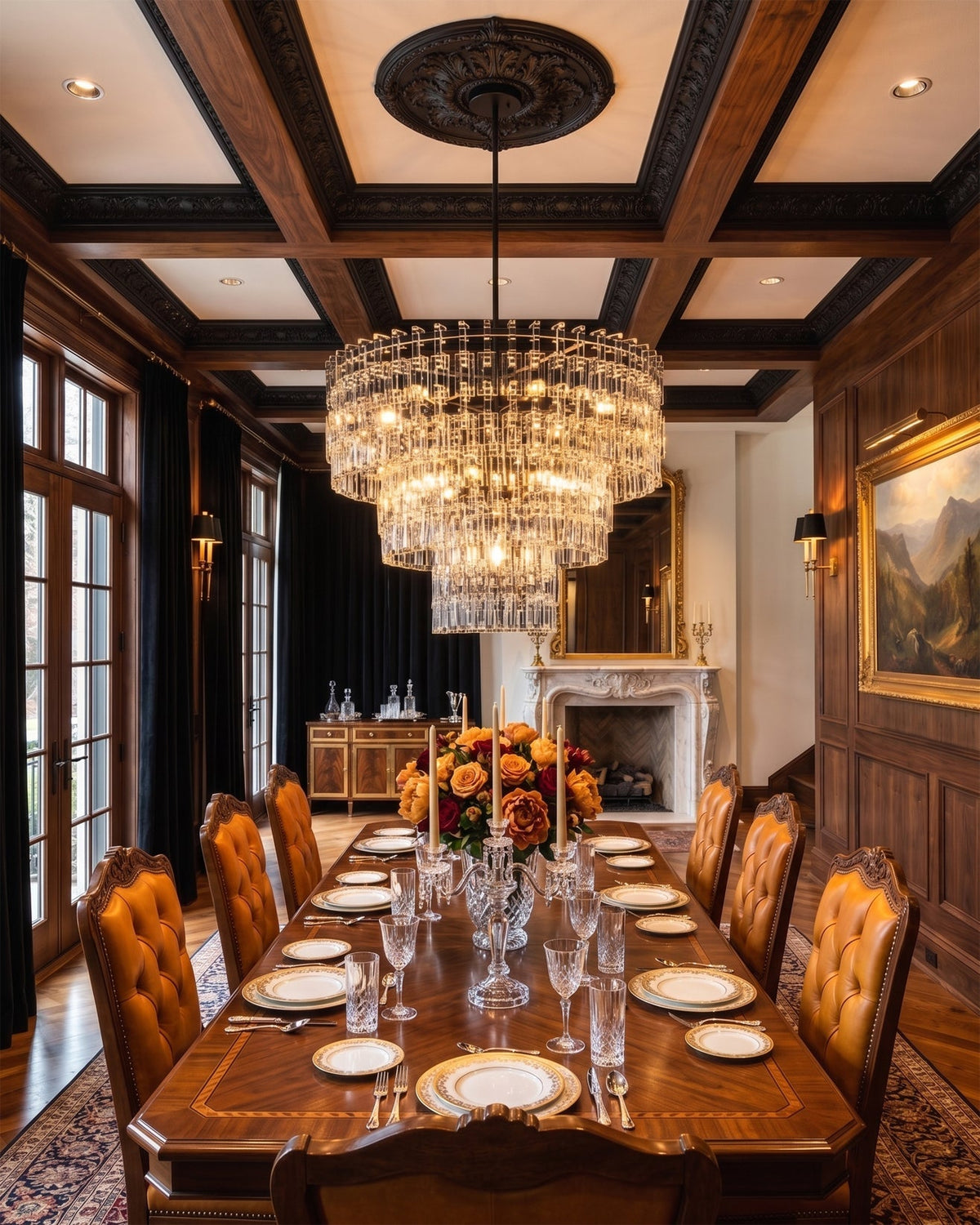 Elyelira candelabru din cristal, geometric