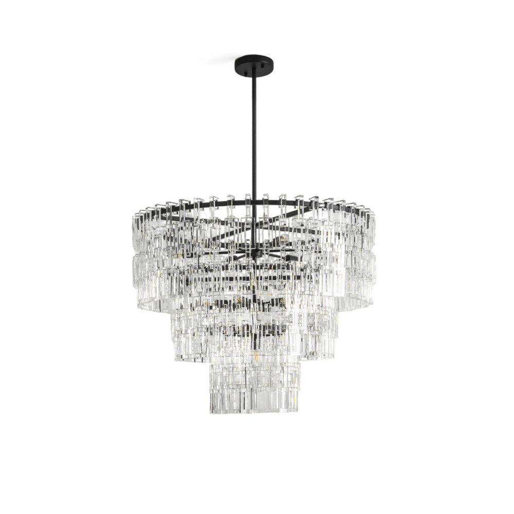Elyelira candelabru din cristal, geometric