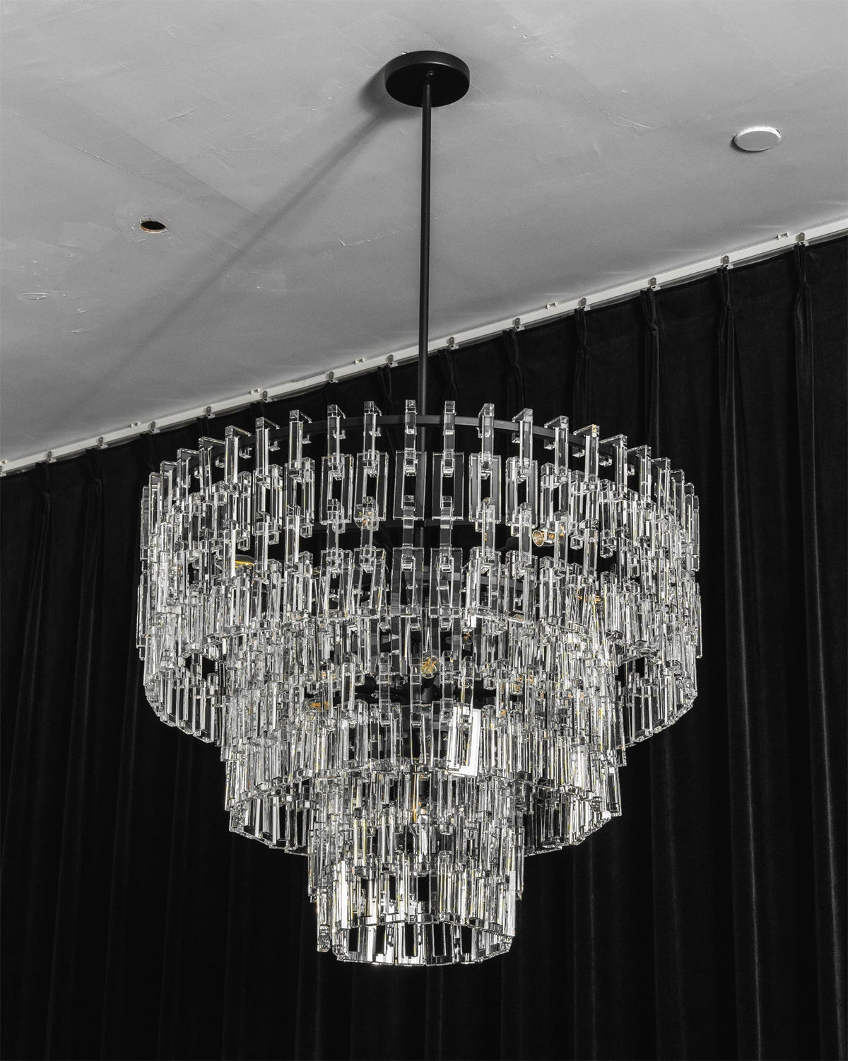Elyelira candelabru din cristal, geometric
