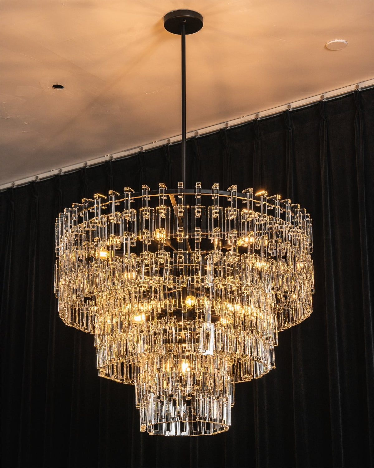 Elyelira candelabru din cristal, geometric