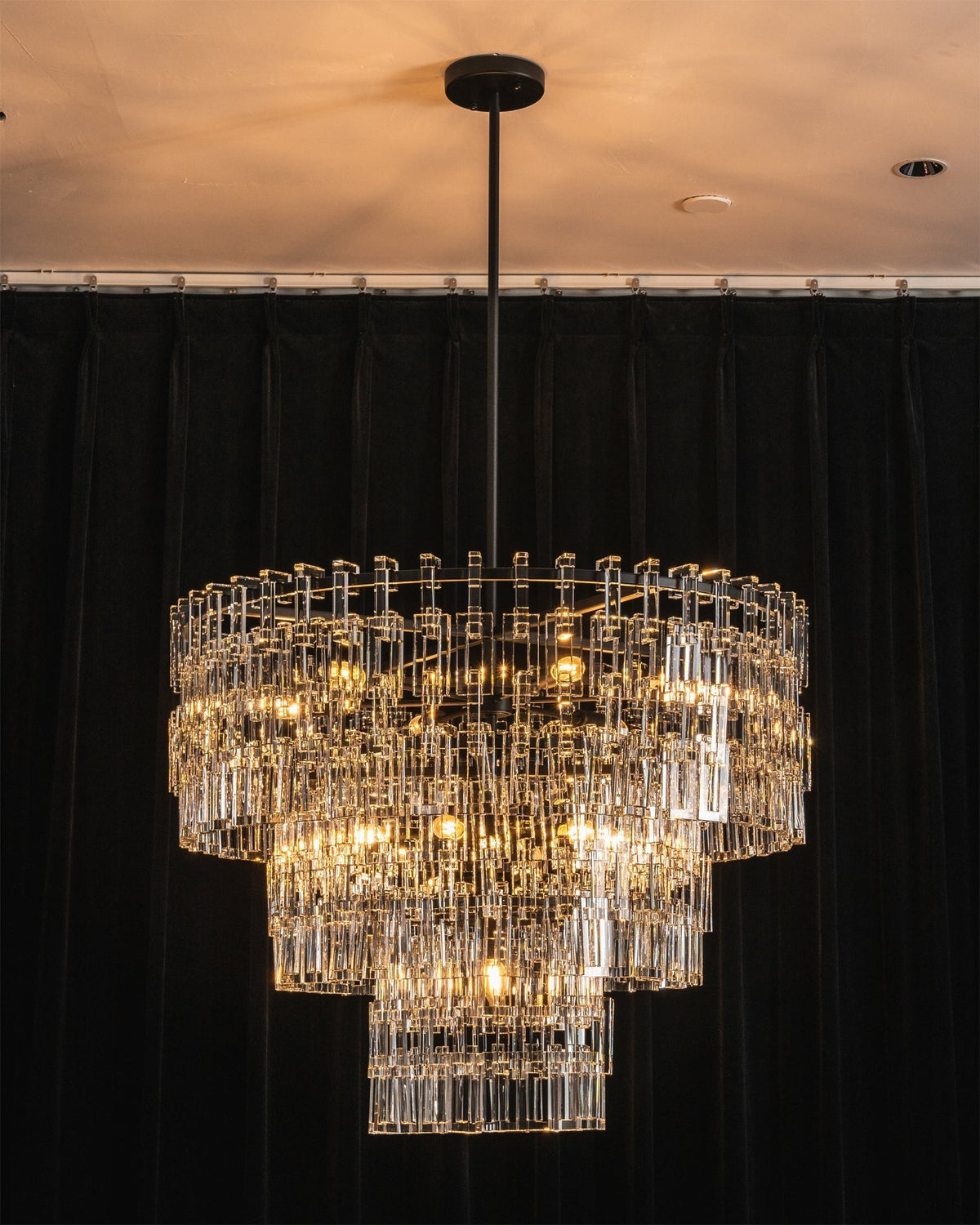 Elyelira candelabru din cristal, geometric
