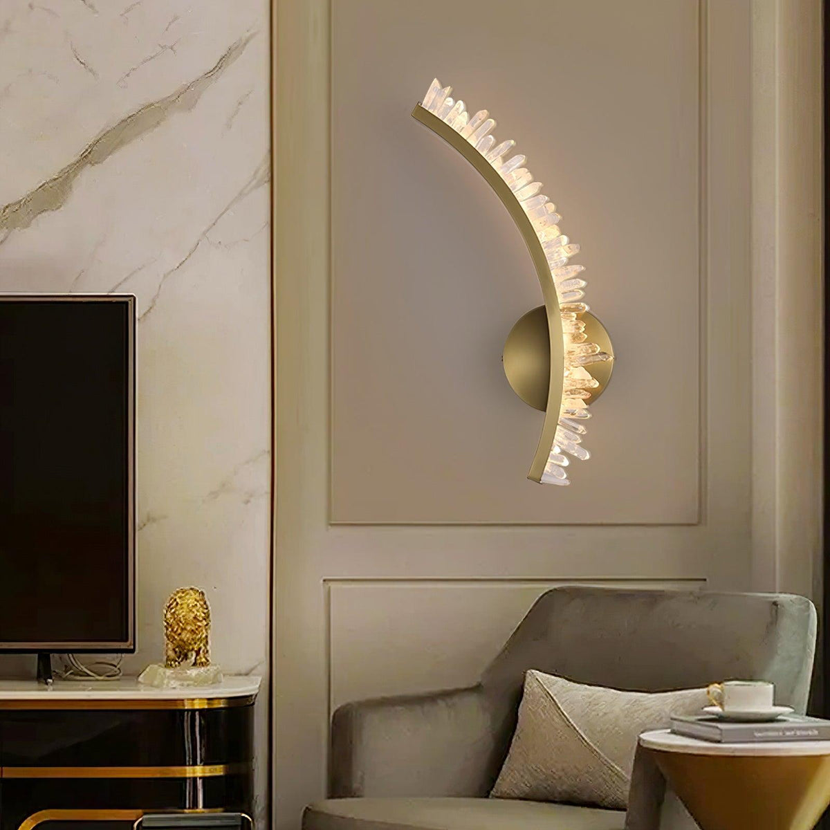 Celo aplică de perete din cristal, premium, în stil de artă nordică