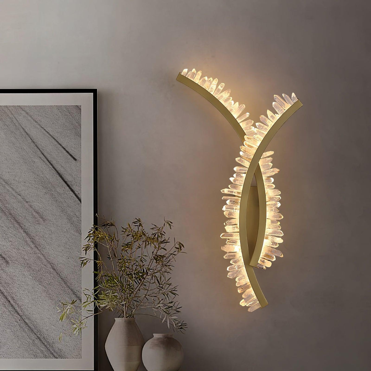 Celo aplică de perete din cristal, premium, în stil de artă nordică