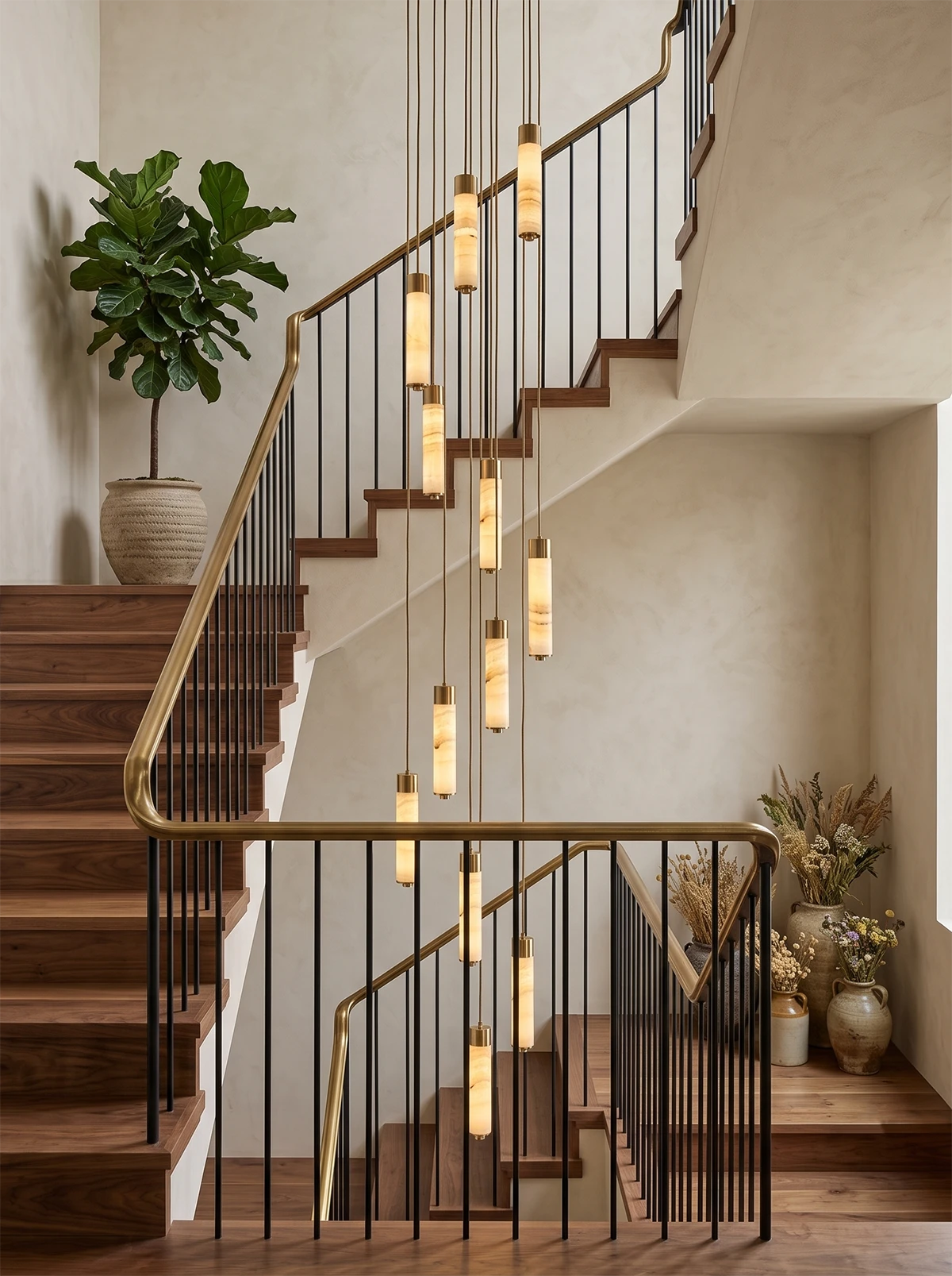 Harvenstone Candelabru cu coloane din alabastru