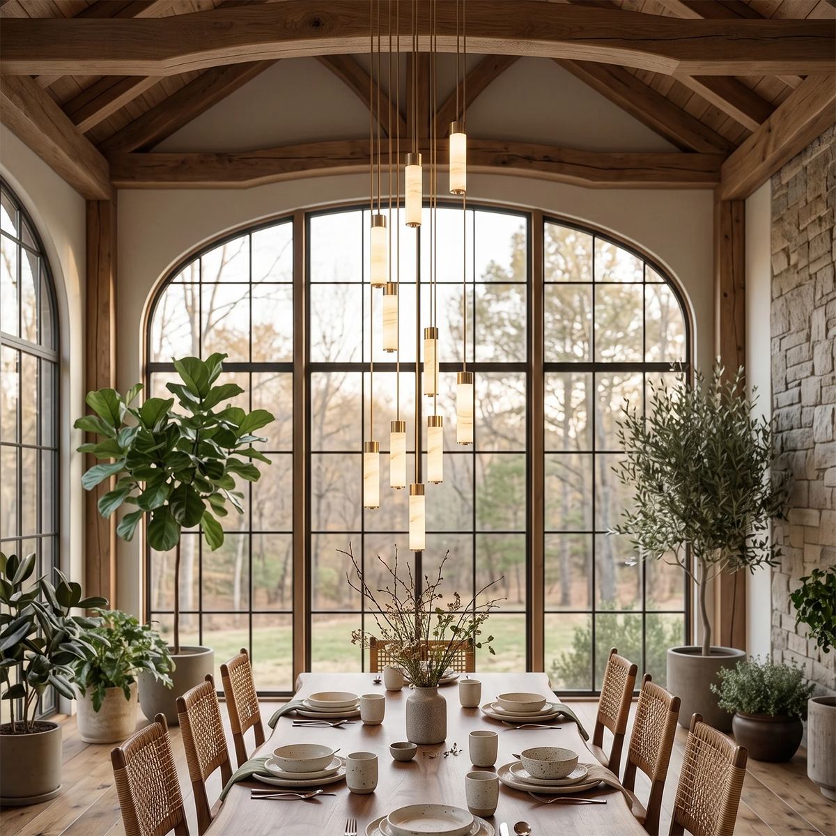Harvenstone Candelabru cu coloane din alabastru