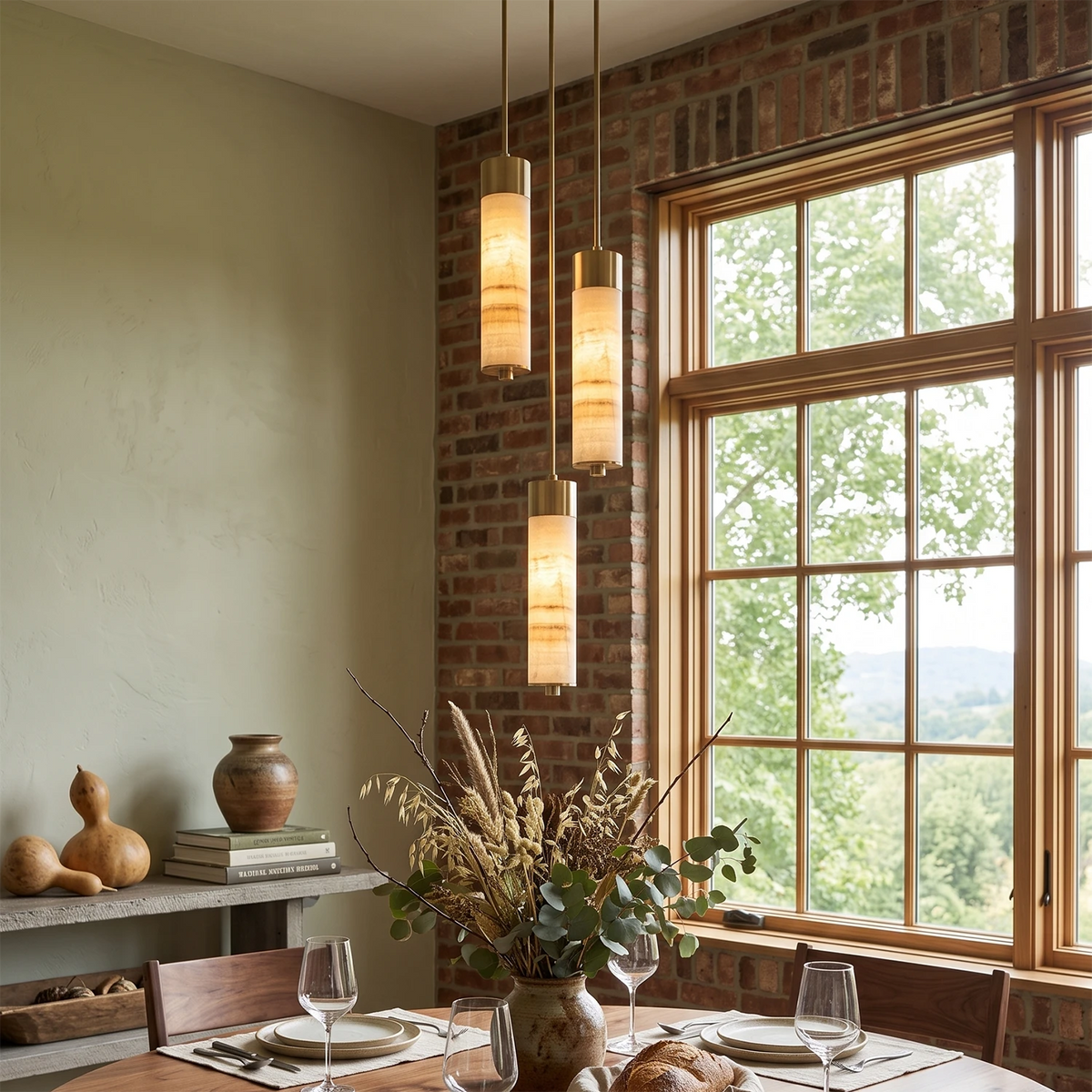 Harvenstone Candelabru cu coloane din alabastru