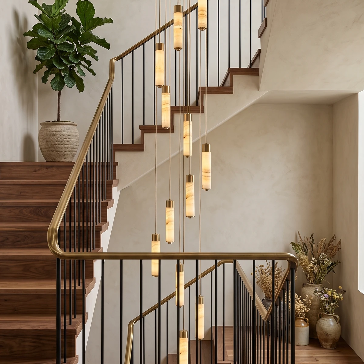 Harvenstone Candelabru cu coloane din alabastru