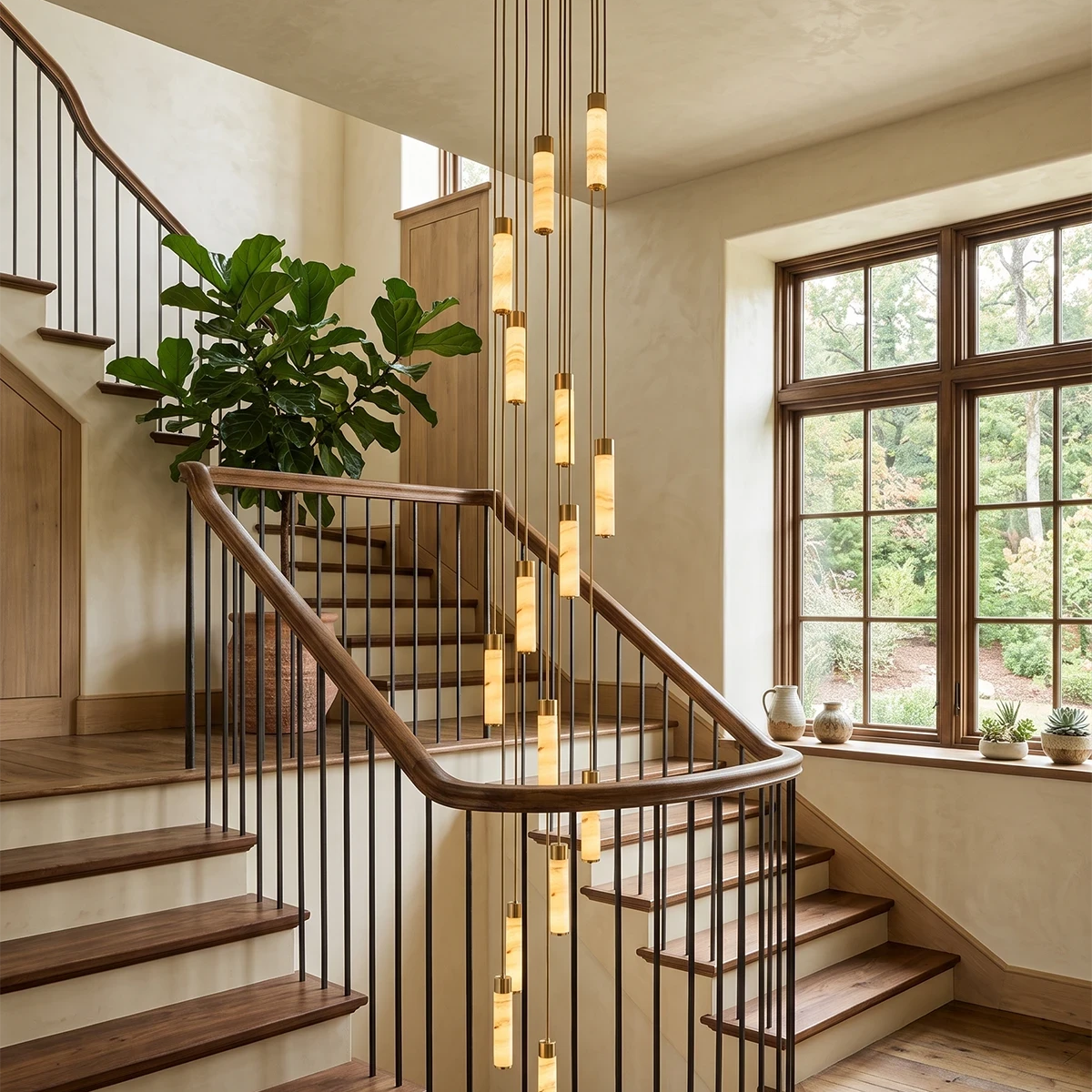 Harvenstone Candelabru cu coloane din alabastru