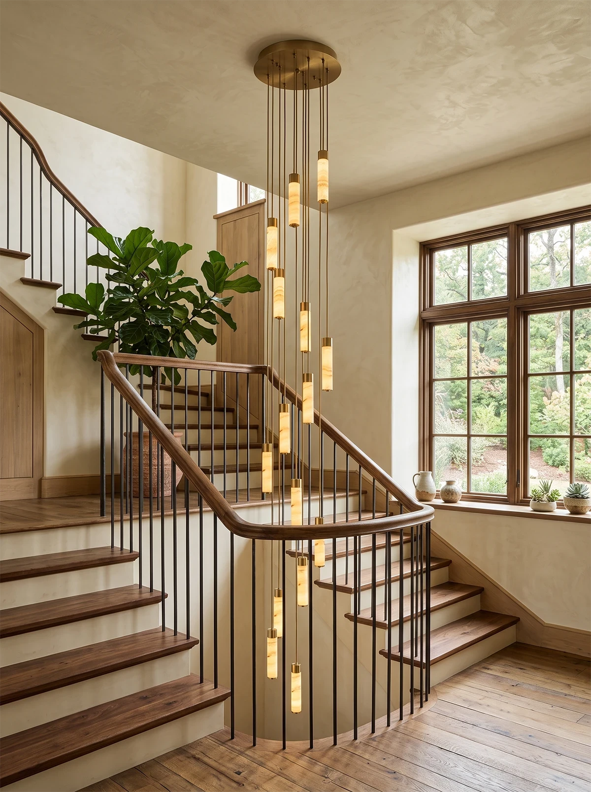 Harvenstone Candelabru cu coloane din alabastru