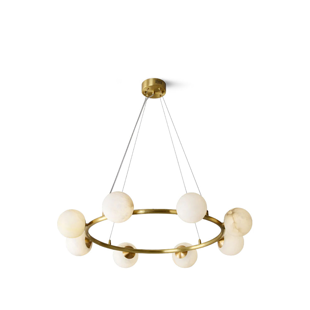 Helix candelabru din alabastru glob