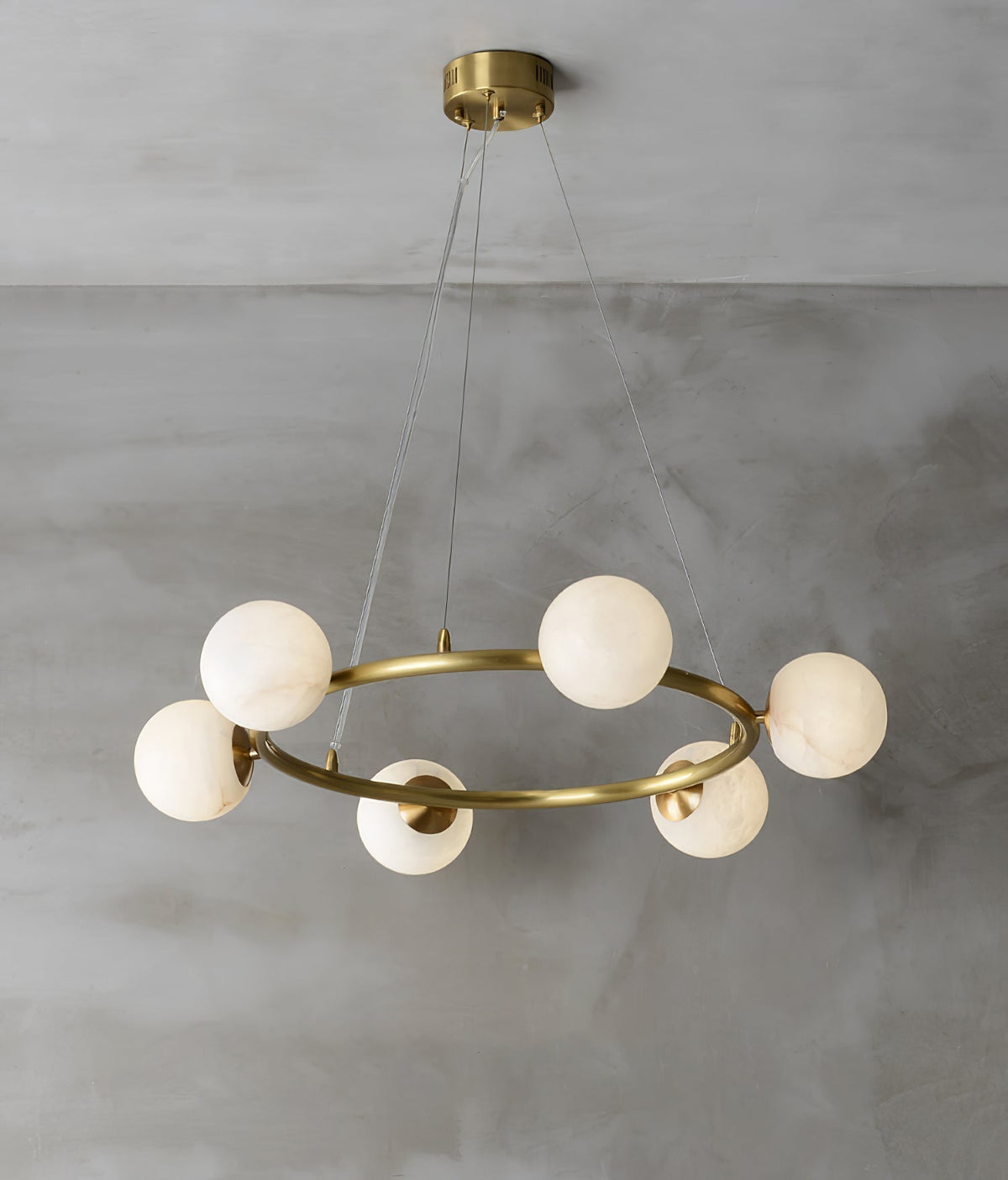 Helix candelabru din alabastru glob