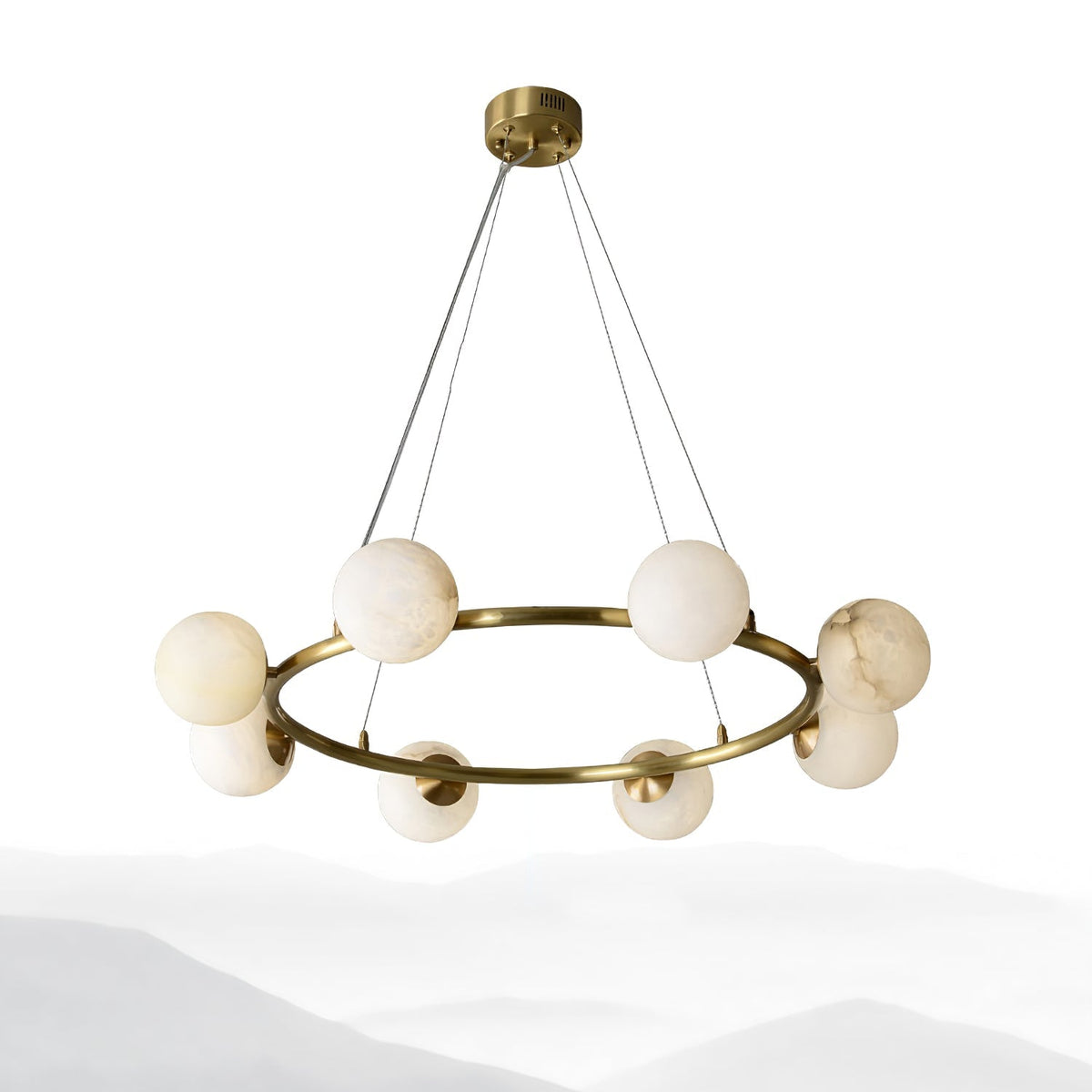 Helix candelabru din alabastru glob