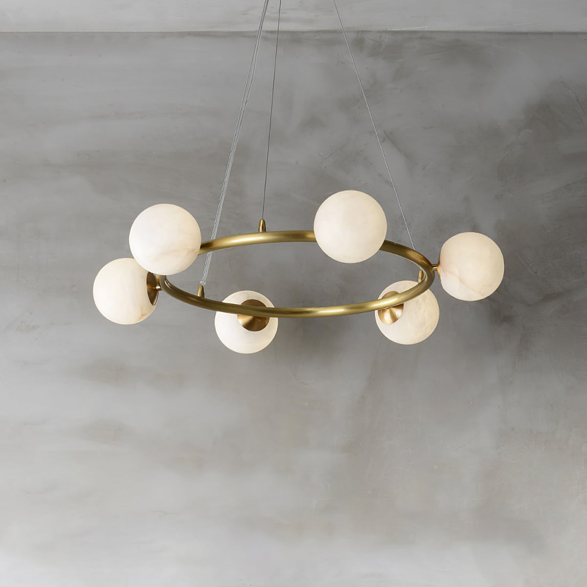 Helix candelabru din alabastru glob