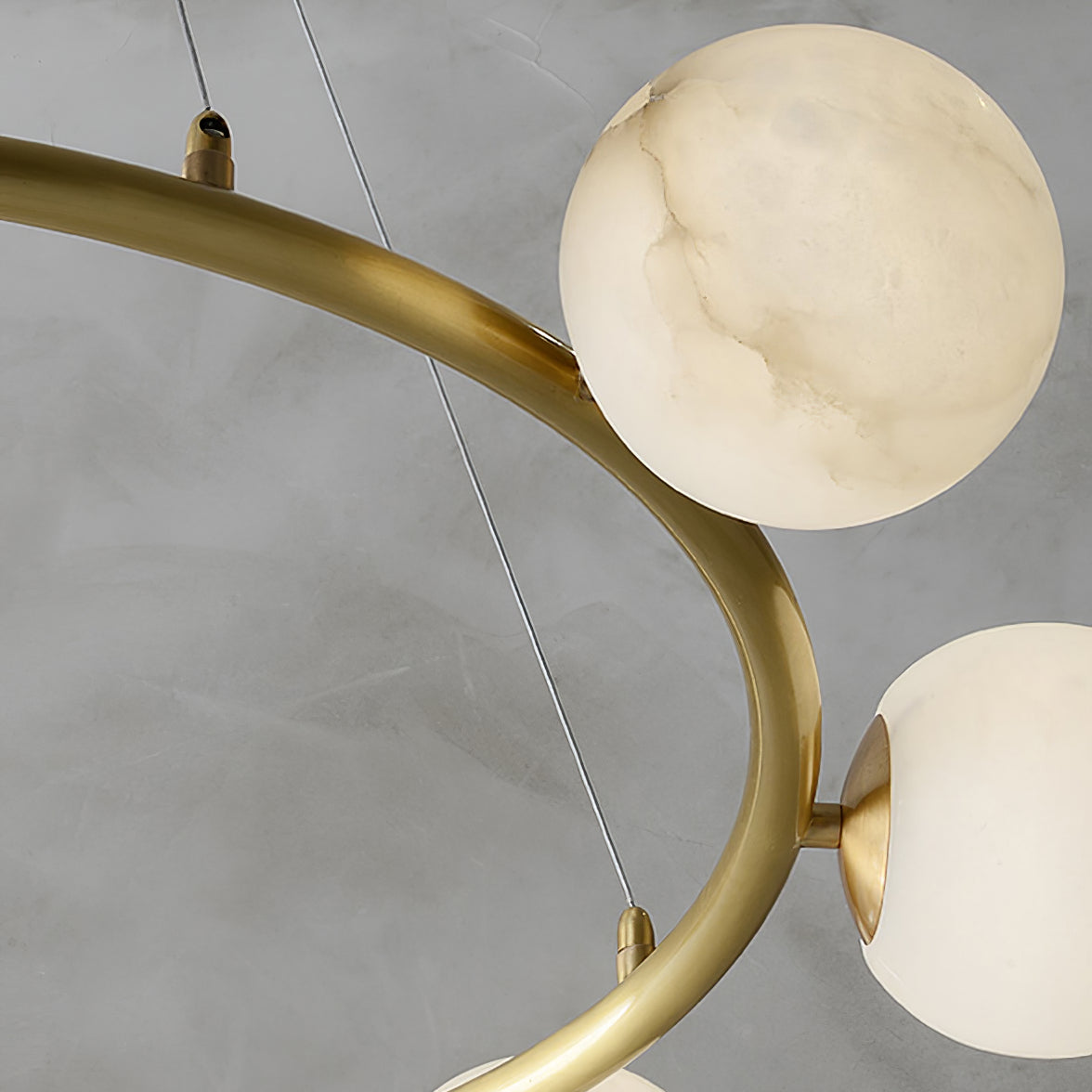 Helix candelabru din alabastru glob