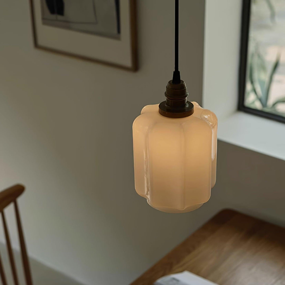 Kiki lampă suspendată din sticlă, contemporană