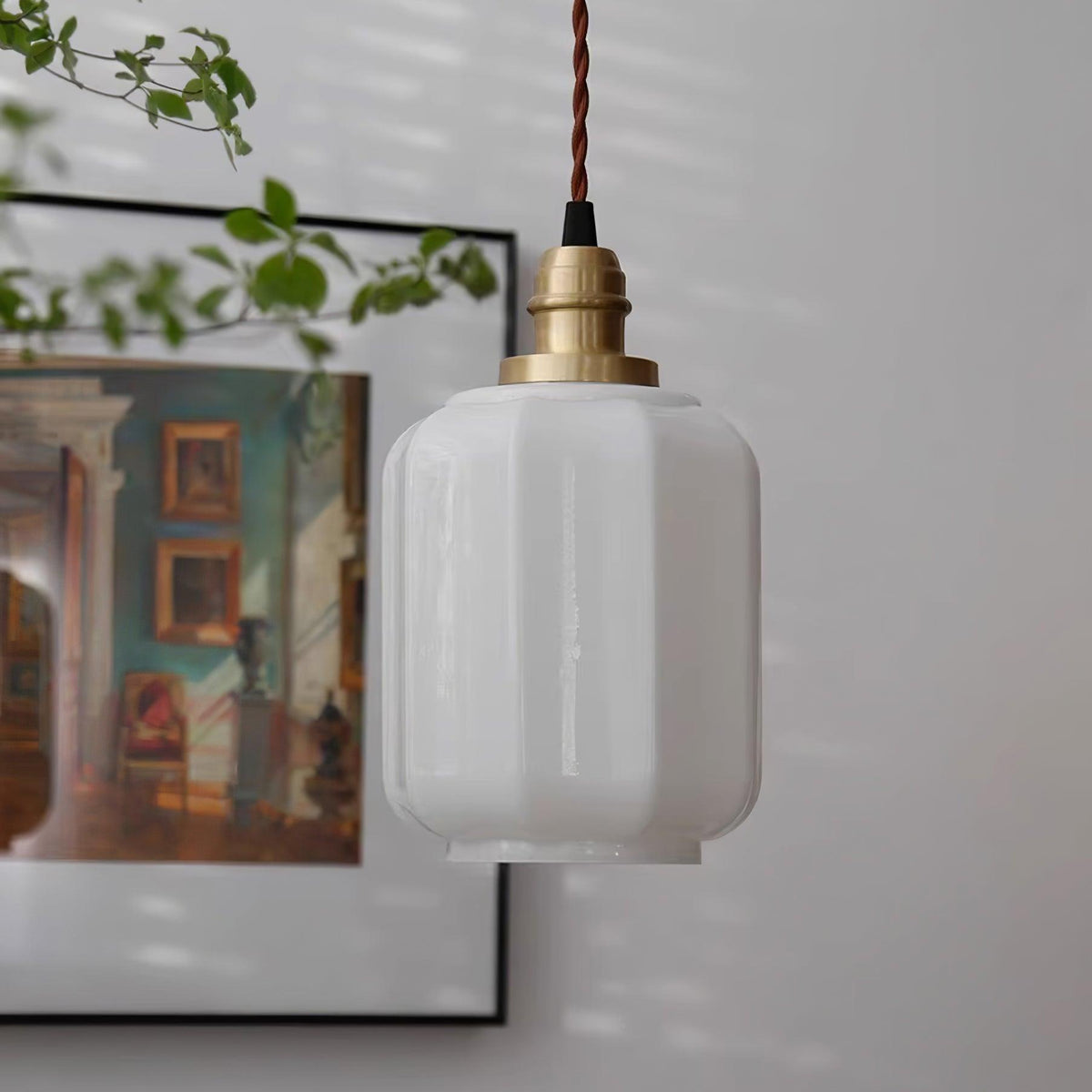 Kiki lampă suspendată din sticlă, contemporană