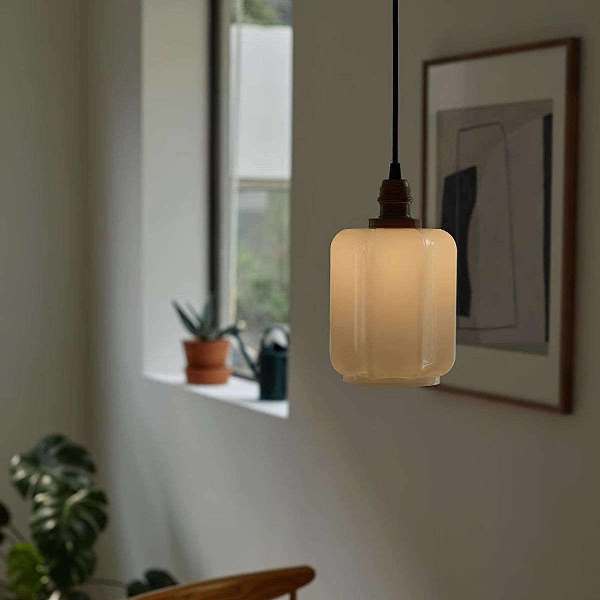 Kiki lampă suspendată din sticlă, contemporană