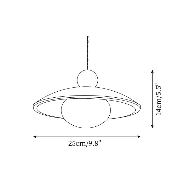 Travaro lampă suspendată din travertin și lemn, decorativă