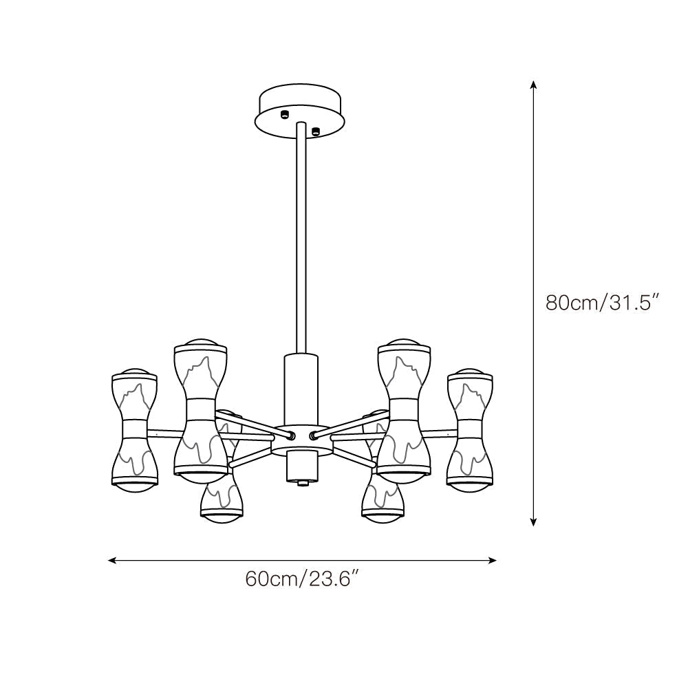 Zircon candelabru