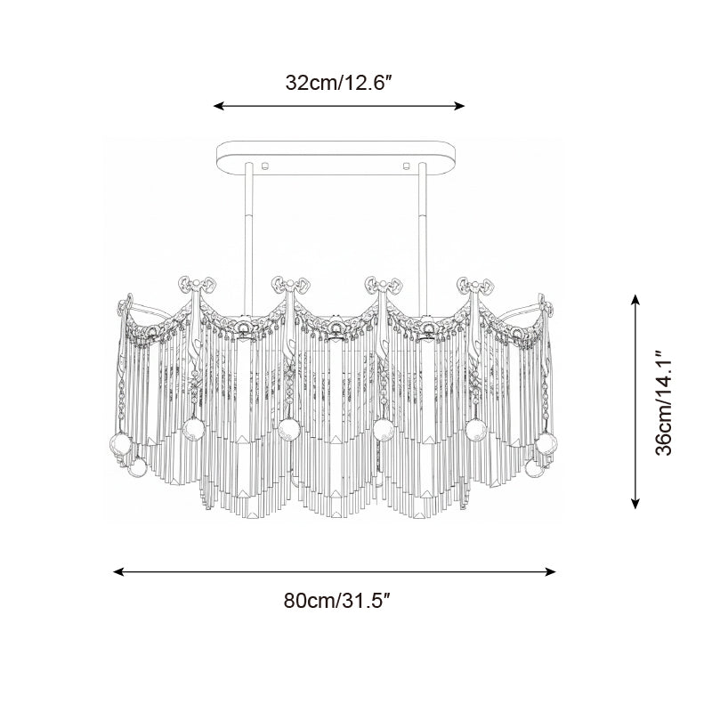 Calaine Cascade candelabru