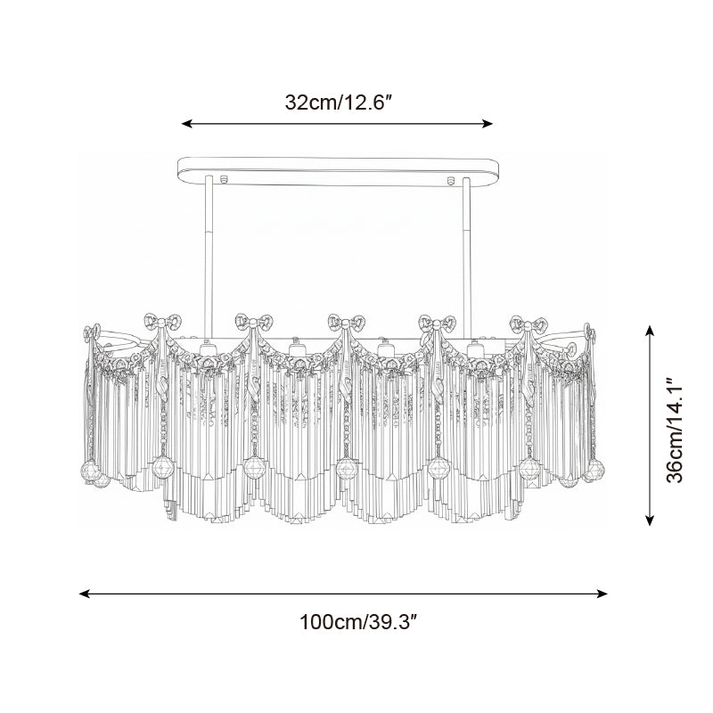 Calaine Cascade candelabru