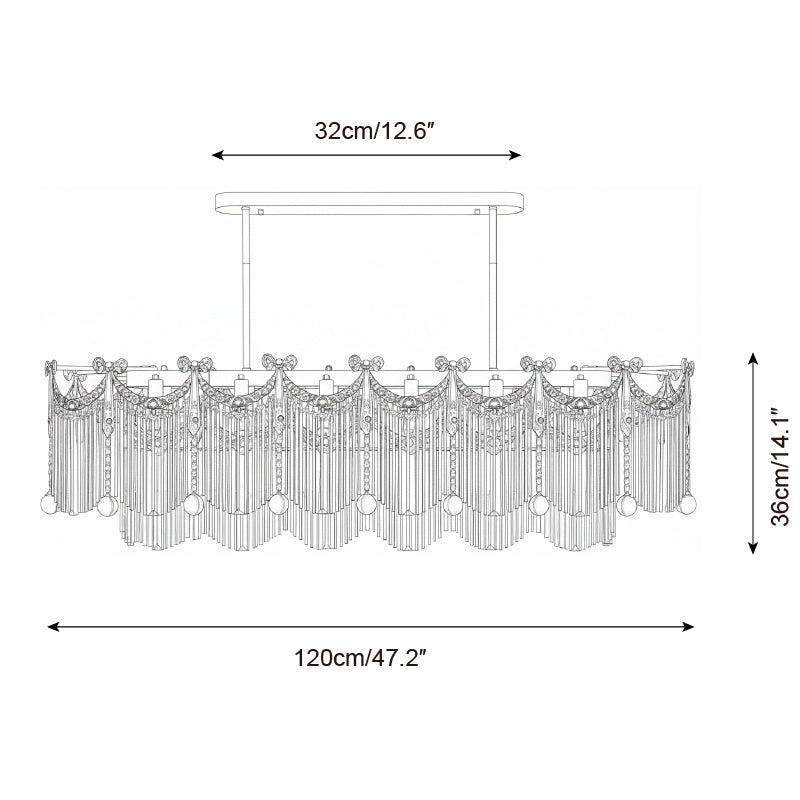 Calaine Cascade candelabru
