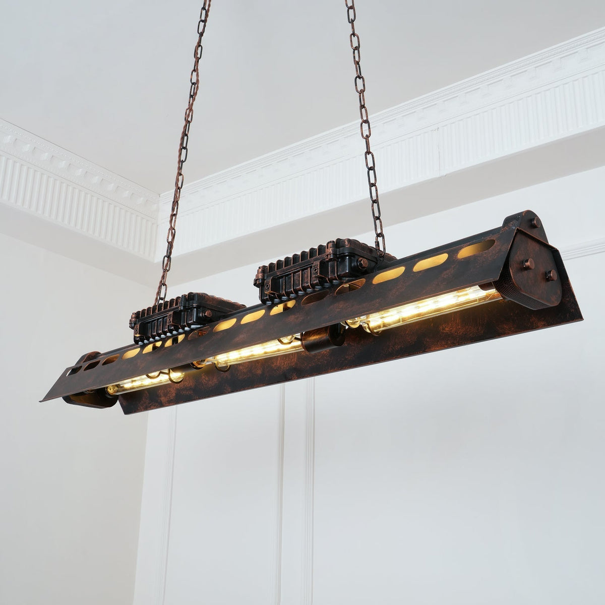 Noah candelabru  industrial Steampunk