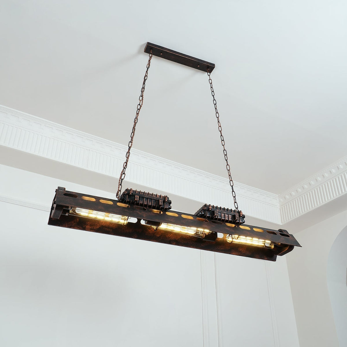 Noah candelabru  industrial Steampunk
