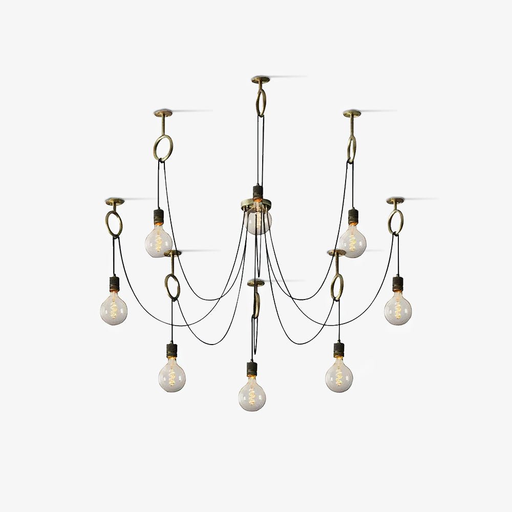 Miririne candelabru industrial Spider Suspendat Reglabil