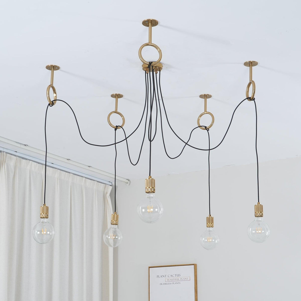 Miririne candelabru industrial Spider Suspendat Reglabil