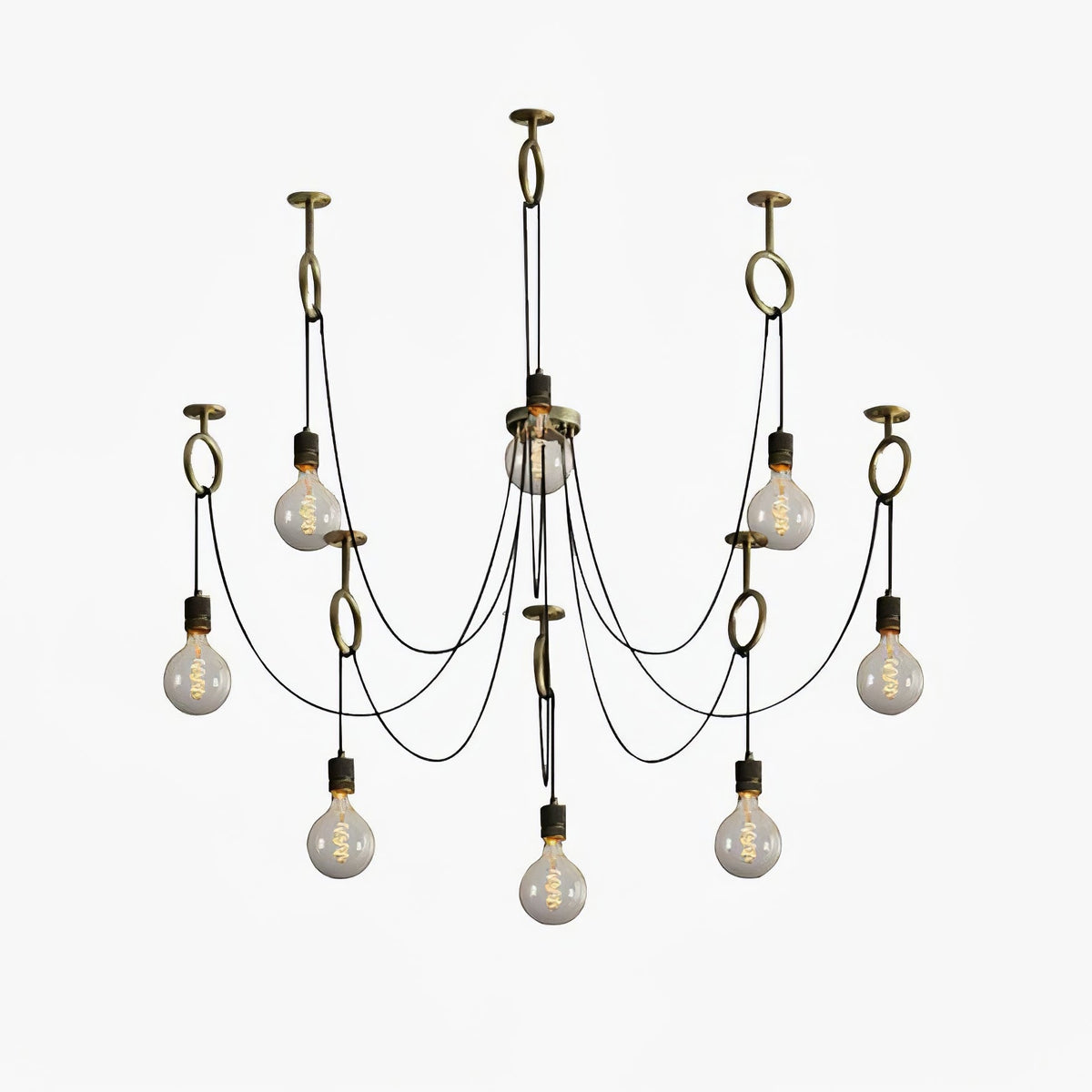Miririne candelabru industrial Spider Suspendat Reglabil