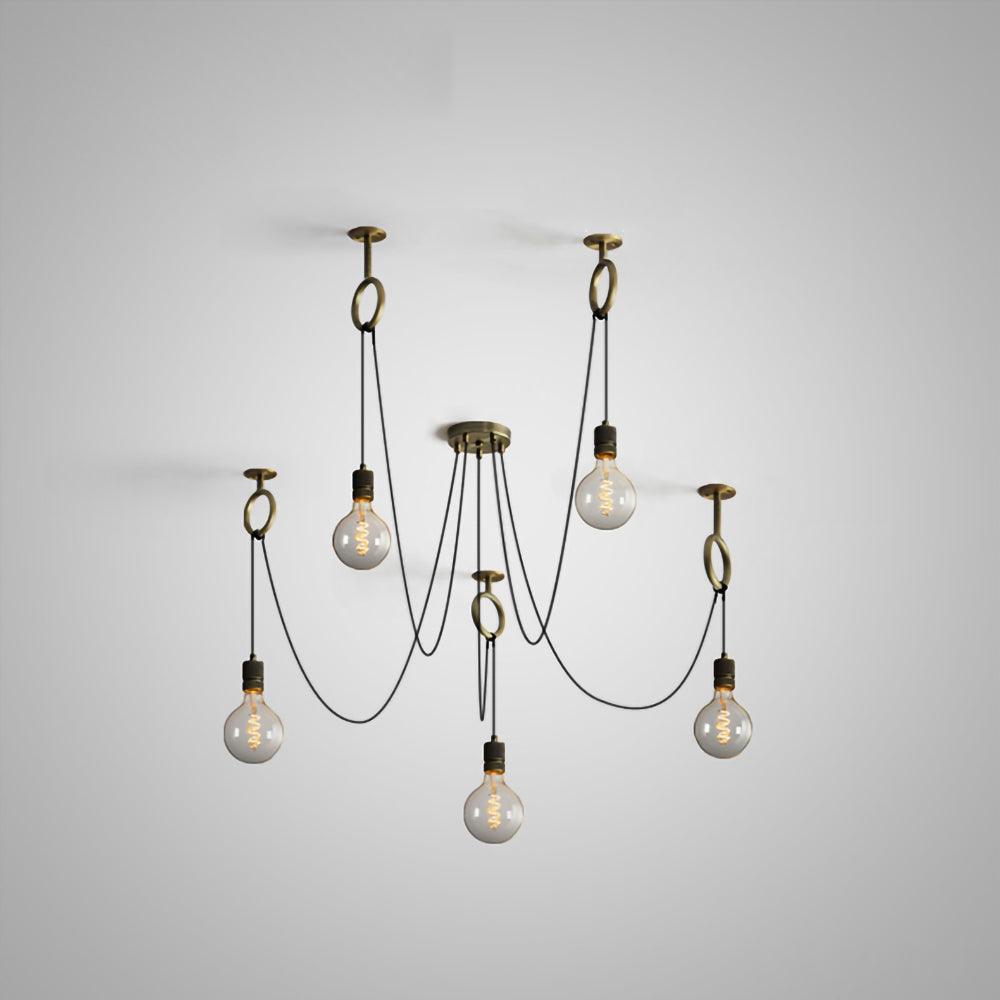 Miririne candelabru industrial Spider Suspendat Reglabil