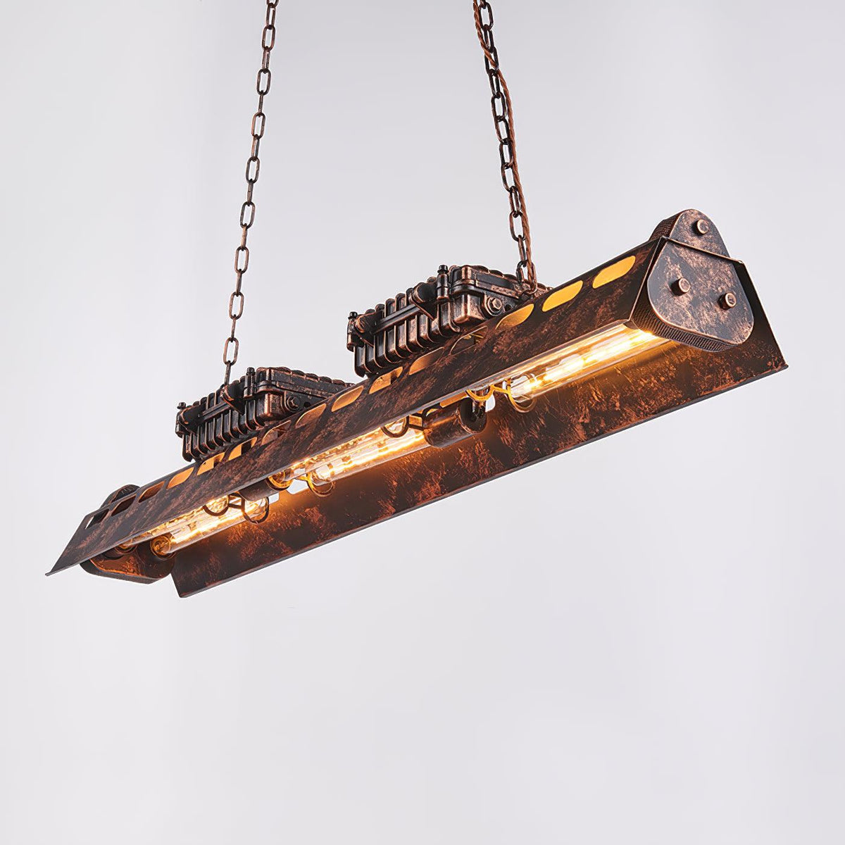 Noah candelabru  industrial Steampunk