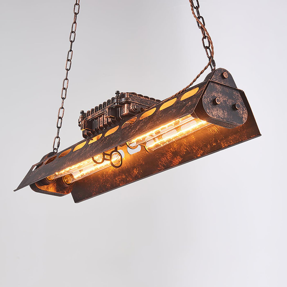 Noah candelabru  industrial Steampunk