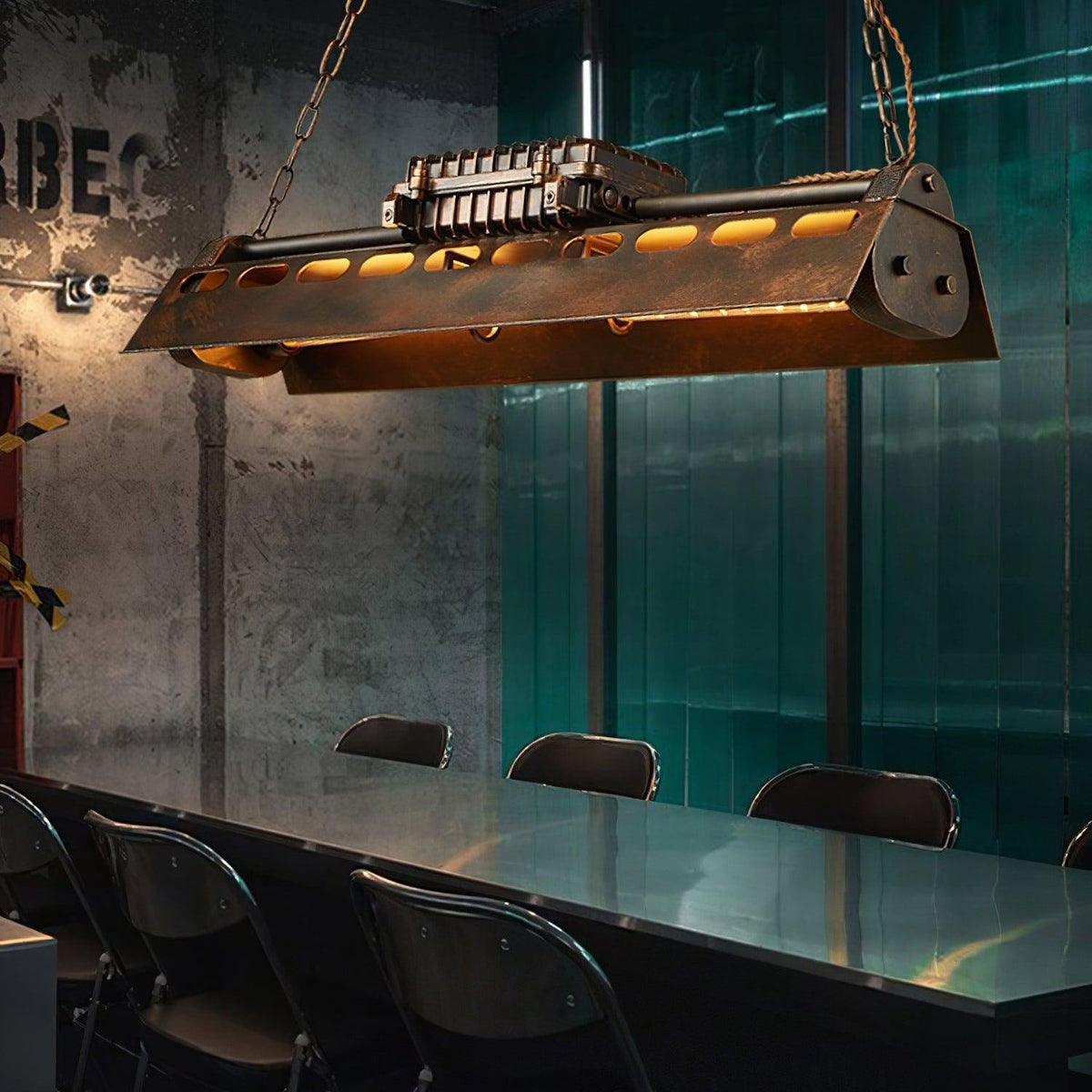 Noah candelabru  industrial Steampunk