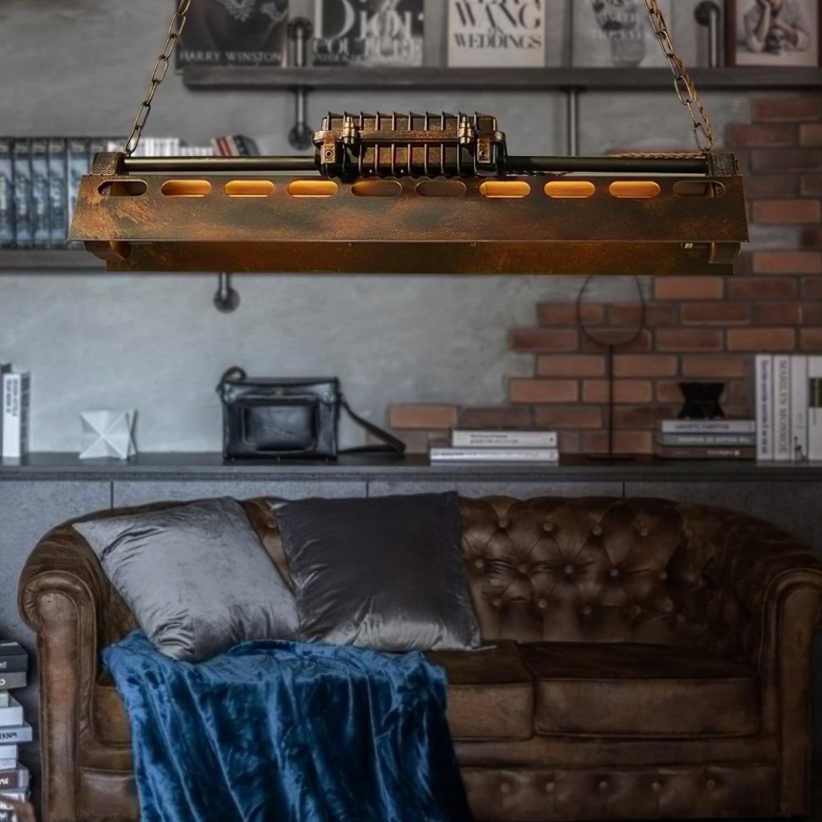 Noah candelabru  industrial Steampunk