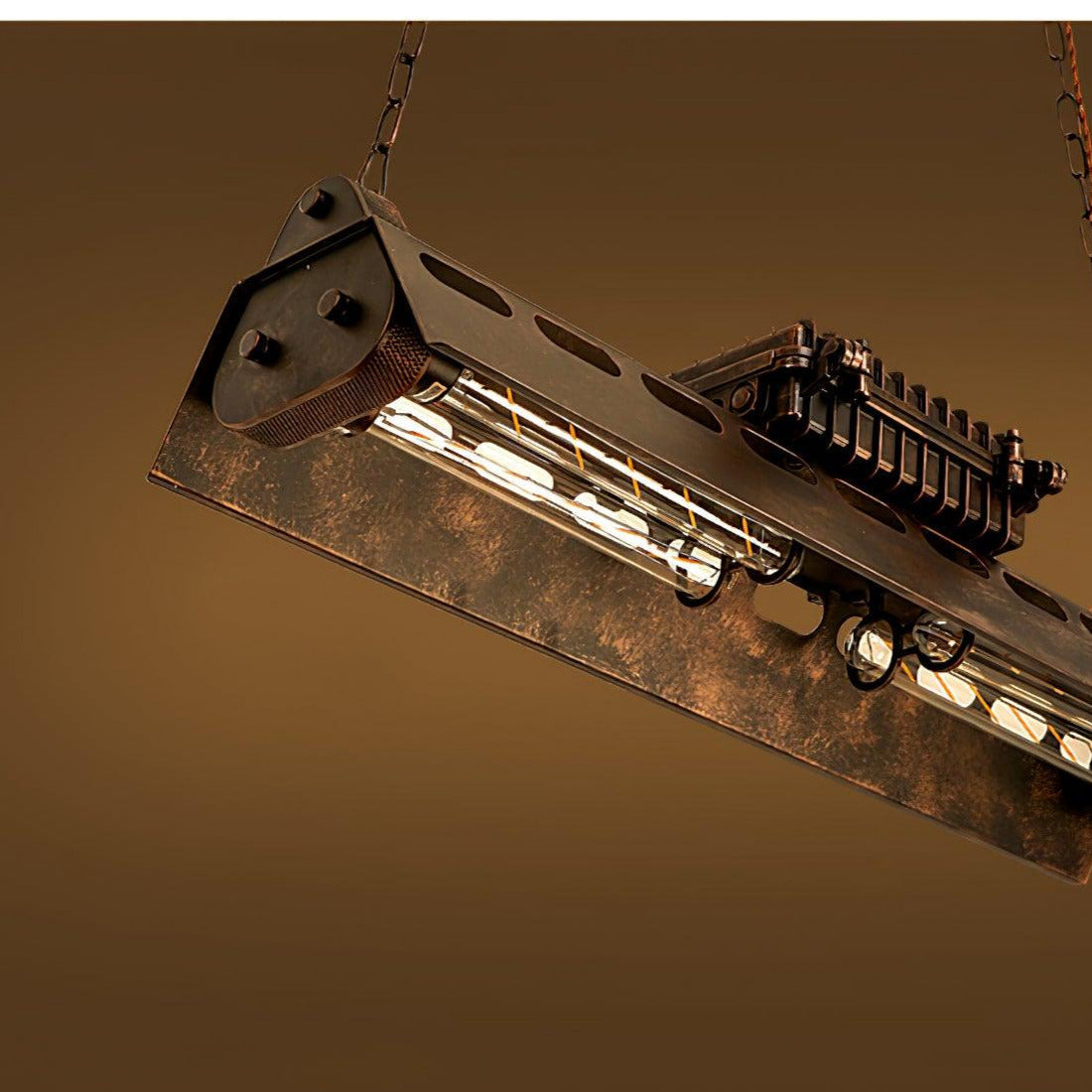 Noah candelabru  industrial Steampunk